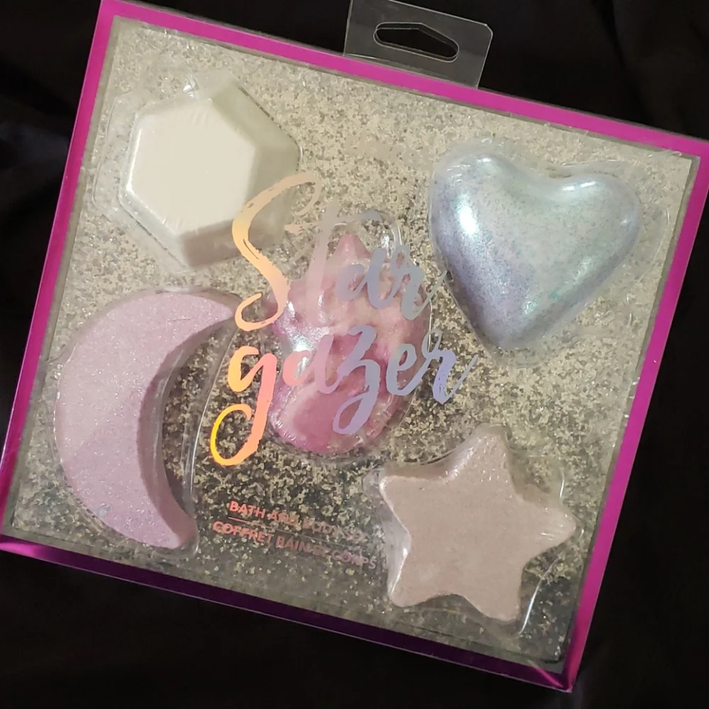 Claire's Star Gazer Bath Fizzer Bath Bomb Set of 5 Kids Girls NWT